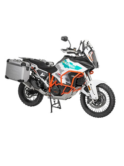 Zestaw: kufry boczne srebrne "And-S" Zega Evo + stelaże czarne Touratech KTM Super Adventure 1290 S/R (21-) [poj.: 38+45l]