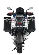 Zestaw: kufry boczne z anodowanego aluminium czarne "And-Black" Zega Evo + stelaże srebrne Touratech BMW R 1300 GS Adventure (24-) [31+31l]