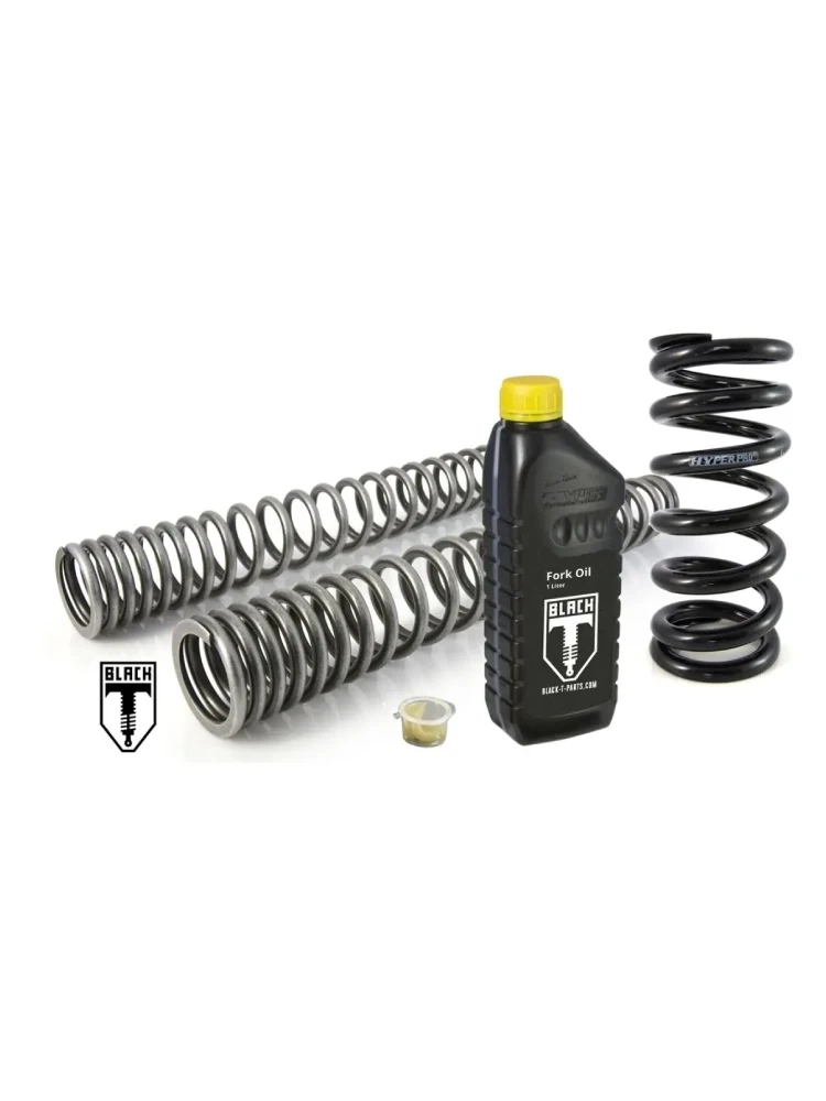 Zestaw sprężyn progresywnych przedniego zawieszenia widelca i amortyzatora Touratech Black-T BMW K 100, K 75 (92-96)