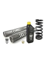 Zestaw sprężyn progresywnych przedniego zawieszenia widelca i amortyzatora Touratech Black-T BMW K 75 (92-96)