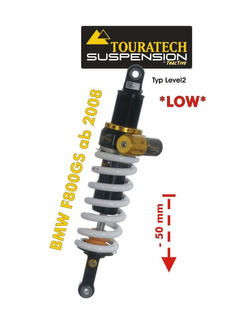Amortyzator obniżający zawieszenie o 50 mm level 2/ExploreHP Touratech do BMW F800GS (08-12)