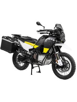 Zestaw: kufry boczne z anodowanego aluminium czarne "And-Black" Zega Evo + stelaże czarne Touratech Husqvarna Norden 901/ Expedition, KTM Adventure 890/ R/ 790/ R [poj.:38+45l]