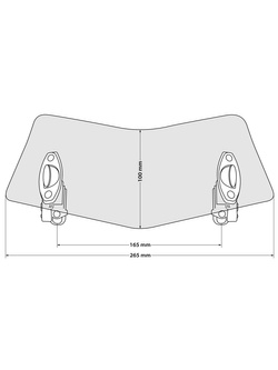 Deflektor do szyby Touratech Evo przezroczysty