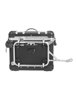 Zestaw: kufry boczne z anodowanego aluminium czarne "And-Black" Zega Evo + stelaże srebrne Touratech BMW R1250GS/ R1250GS Adventure/ R1200GS (13-)/ R1200GS Adventure (14-) (38+45L)