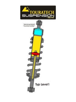 Amortyzator tylny typ level 1 Touratech do BMW R1200GS (04-12)