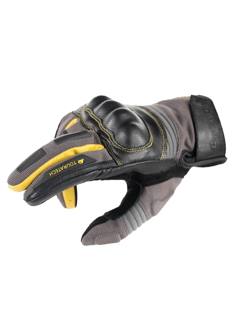 Rękawice motocyklowe Touratech Guardo Desert 2 szaro-żółte