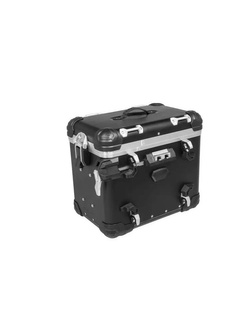 Zestaw: kufry boczne czarne Zega Evo X + stelaże czarne Touratech Harley Davidson RA1250 Pan America (21-) [poj.: 45l+45l]