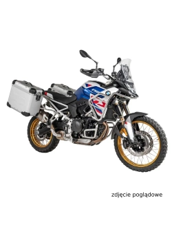 Zestaw: kufry boczne srebrne "And-S" Zega Evo + stelaże czarne Touratech BMW F 900 GS (24-) [poj.: 38+45l]
