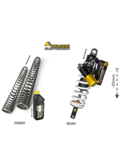 Zestaw obniżający wysokość zawieszenia: amortyzator motocyklowy Extreme + sprężyny progresywne przedniego widelca Touratech Yamaha Tenere 700 (19-) [-35 mm]