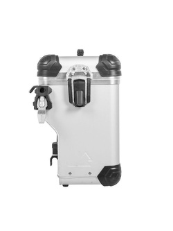 Zestaw: kufry boczne z anodowanego aluminium srebrne Zega Evo X + stelaże czarne Touratech KTM 1050 Adventure/ 1090 Adventure/ 1290 Super Adventure/ 1190 Adventure/R (2 x 38L)