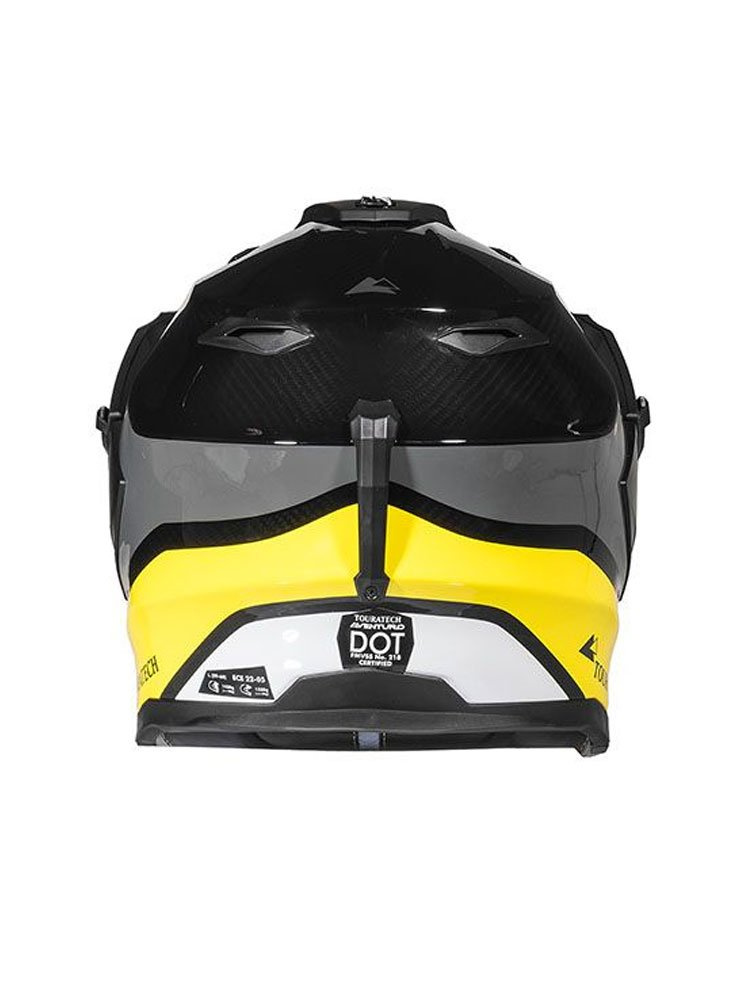 Kask integralny Touratech Aventuro Carbon 2 czarno-szaro-żółty