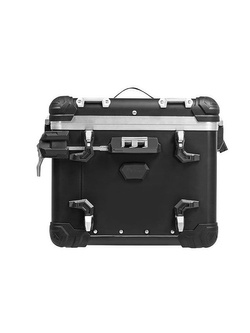 Zestaw: kufry boczne z anodowanego aluminium czarne "And-Black" Zega Evo + stelaże czarne Touratech BMW F850GS/ Adventure/ F750GS/ F900GS Adventure/ F800GS (24-) (31+38L)