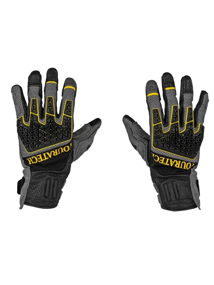 Rękawice motocyklowe Touratech Guardo Desert 2 szaro-żółte