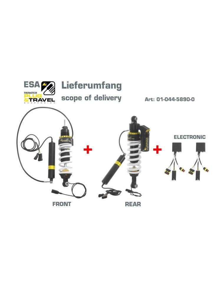 Zestaw amortyzatorów przód+tył Plug & Travel ESA Expedition Touratech do BMW R1200GS (07-10)