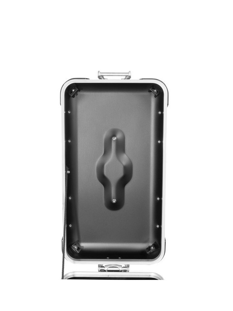 Kufer boczny z anodowanego aluminium czarny ZEGA Evo Touratech "And-B" (38L) prawy