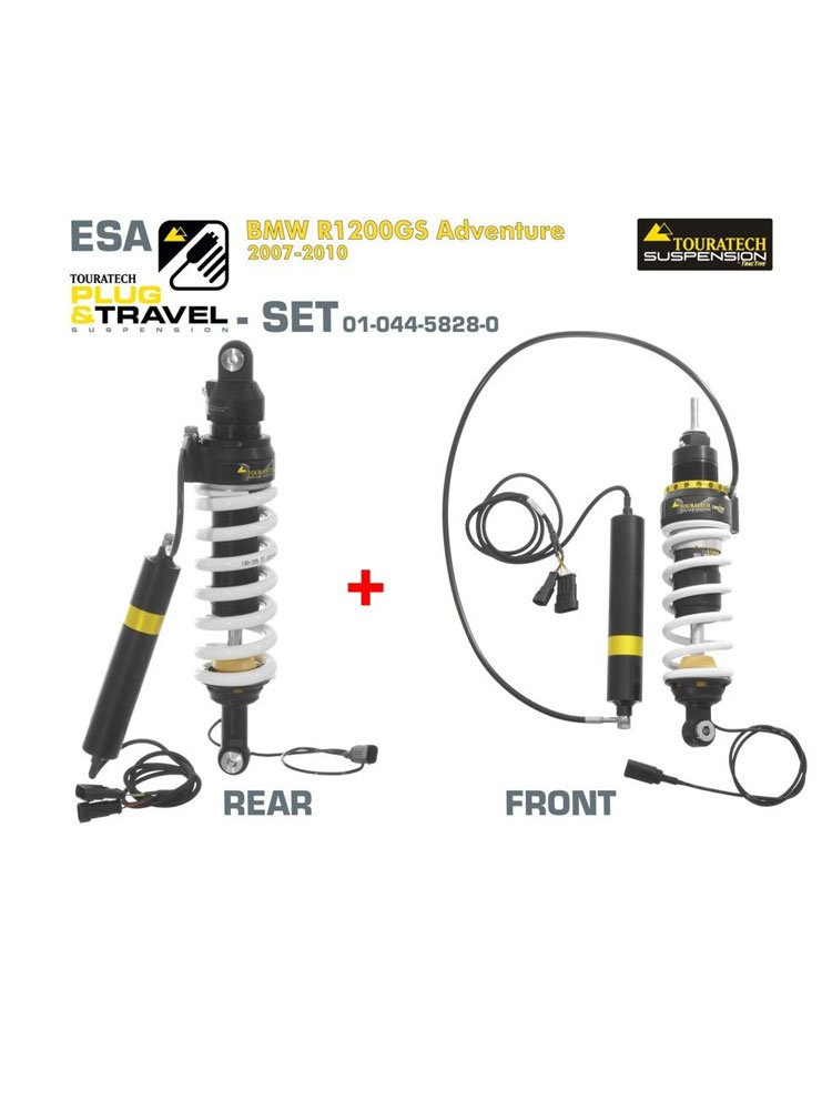 Zestaw amortyzatorów przód+tył Plug & Travel ESA Touratech do BMW R1200GS Adventure (07-10)