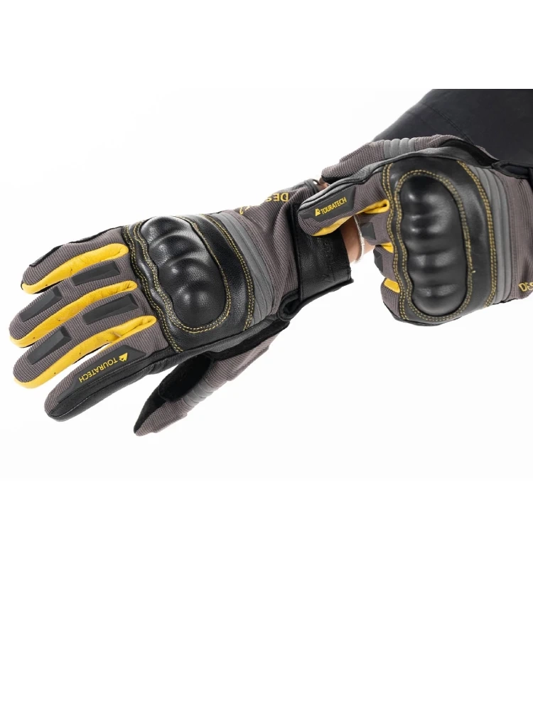 Rękawice motocyklowe Touratech Guardo Desert 2 szaro-żółte