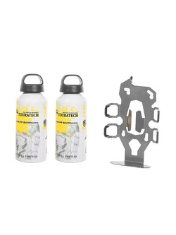 Uchwyt na aluminiowe bidony do kufrów Touratech Zega Pro 2 w komplecie z dwoma bidonami 0,6 l