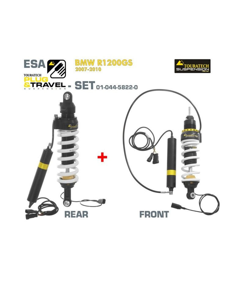 Zestaw amortyzatorów przód+tył Plug & Travel ESA Touratech do BMW R1200GS (07-10)