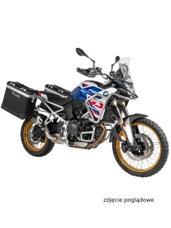 Zestaw: kufry boczne czarne "And-Black" Zega Pro + stelaże czarne Touratech BMW F 900 GS (24-) [poj.: 31+38l]