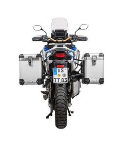 Zestaw: kufry boczne z anodowanego aluminium "And-S" Zega Pro + stelaże czarne Touratech Honda CRF1100L Africa Twin (22-)/ Adventure Sports (38+45L)