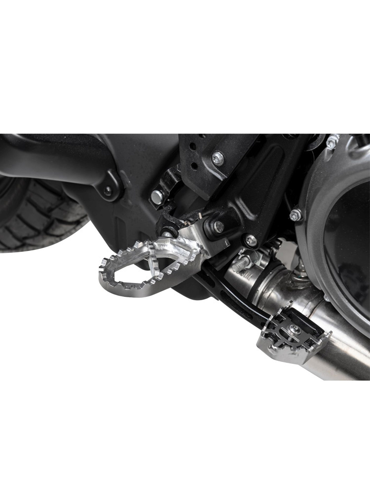 Podnóżki Touratech Works low Harley Davidson RA1250 Pan America srebrne