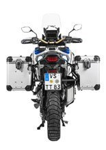 Zestaw: kufry boczne z anodowanego aluminium srebrne Zega Evo X + stelaże czarne Touratech Honda CRF1100L Africa Twin (22-)/ Adventure Sports (2 x 45L)