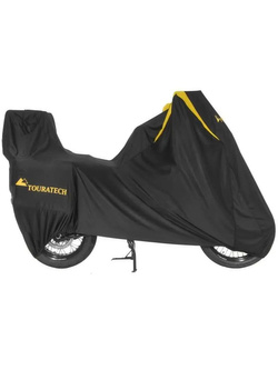 Pokrowiec motocyklowy Touratech Super-Soft do motocykli Enduro z kuframi bocznymi czarno-żółty