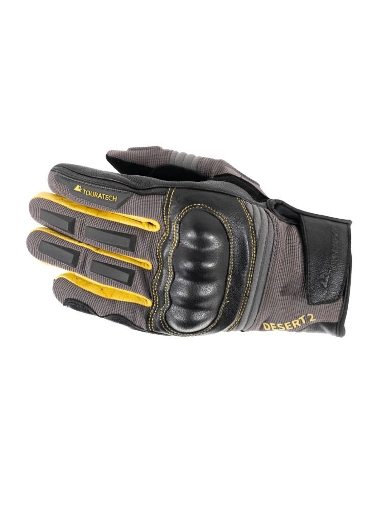 Rękawice motocyklowe Touratech Guardo Desert 2 szaro-żółte