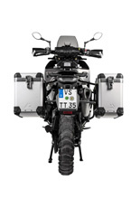 Zestaw: kufry boczne srebrne "And-S" Zega Pro + stelaże czarne Touratech Husqvarna Norden 901/ Expedition, KTM Adventure 890/ R/ 790/ R [poj.: 38+45l]