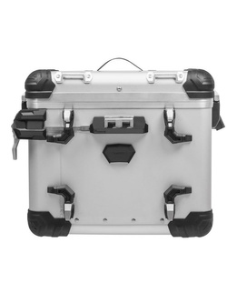 Kufer boczny z anodowanego aluminium srebrny Touratech ZEGA Evo "And-S" (45L) lewy