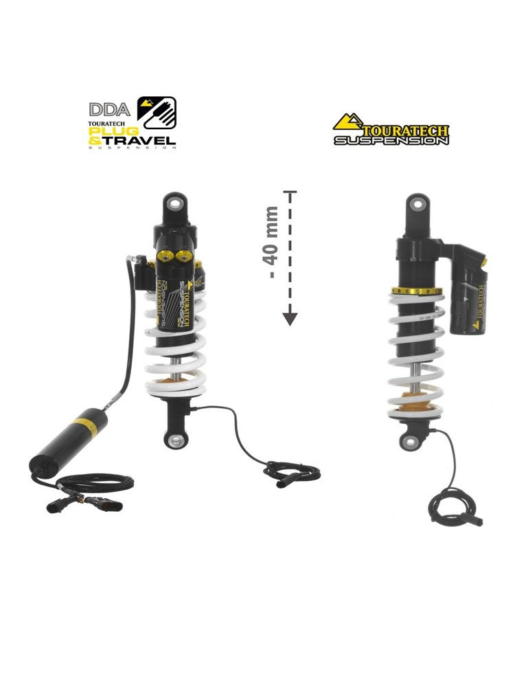 Zestaw obniżający wysokość motocykla o 40mm Plug & Travel Suspension Touratech do BMW R1200GS Adventure (LC) (14-16)