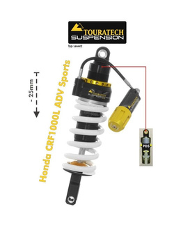 Amortyzator obniżający zawieszenie o 25 mm Explore HP/PDS Touratech do Honda CRF1000L Adventure Sports (18-)