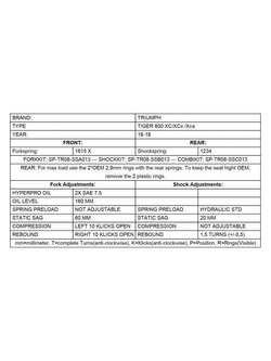 Zestaw sprężyn progresywnych przedniego zawieszenia widelca Touratech do Triumph Tiger 800 XC / XCx / XCa (16-18)