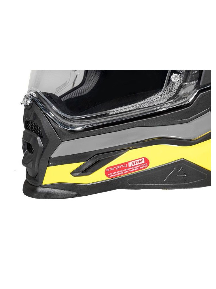 Kask integralny Touratech Aventuro Carbon 2 czarno-szaro-żółty