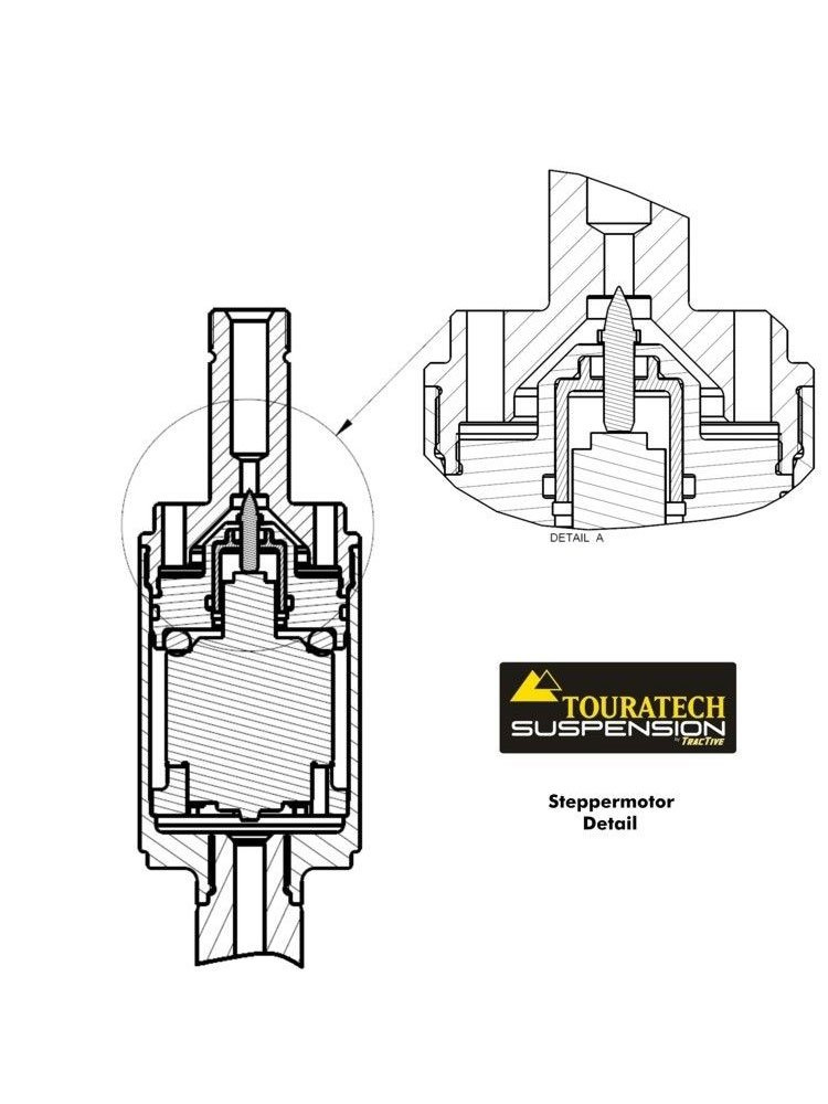 Zestaw amortyzatorów przód+tył Plug & Travel ESA Touratech do BMW R1200GS (10-12)
