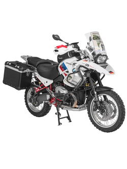 Zestaw: kufry boczne z anodowanego aluminium czarne "And-Black" Zega Evo + stelaże srebrne Touratech BMW R1200GS (-12)/R1200GS Adventure (-13) (38+45L)
