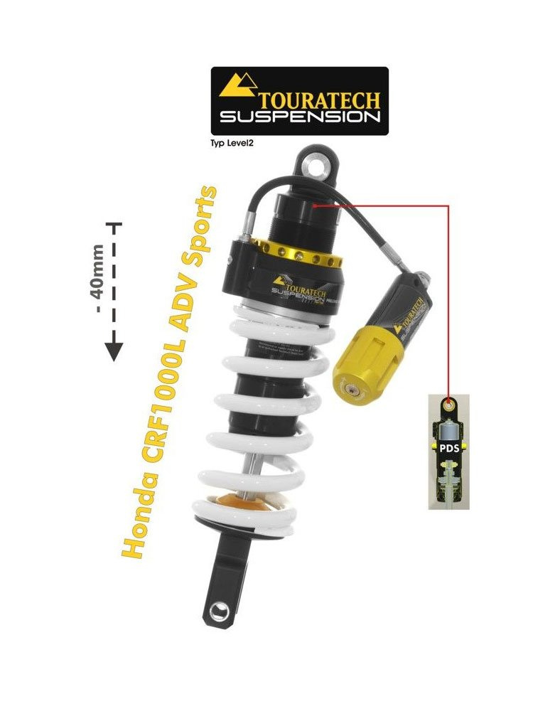 Amortyzator obniżający zawieszenie o 40 mm Explore HP/PDS Touratech do Honda CRF1000L Adventure Sports (18-)