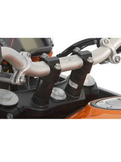 Podwyższenie kierownicy Touratech do KTM Super Adventure 1290/ Adventure 1190/ Adventure 1090/ Adventure 1050 czarne [25mm]