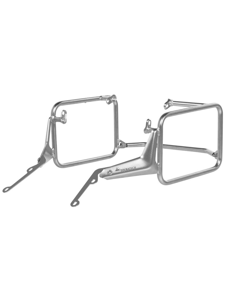 Zestaw: kufry boczne z anodowanego aluminium srebrne "And-S" Zega Pro + stelaże Touratech do BMW R 1300 GS (23-) (31+31L)