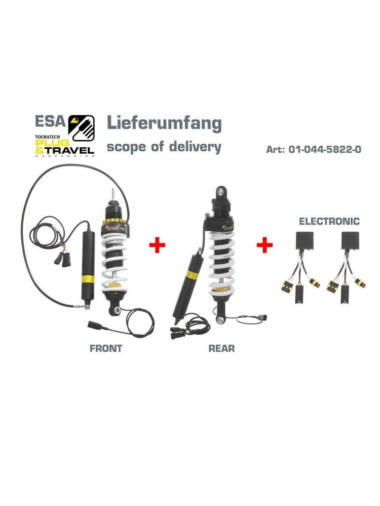 Zestaw amortyzatorów przód+tył Plug & Travel ESA Touratech do BMW R1200GS (07-10)