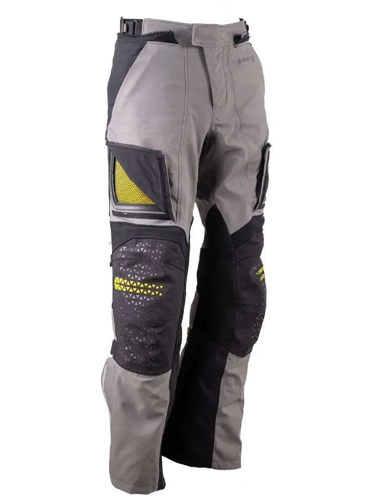 Spodnie motocyklowe tekstylne Touratech Companero Rambler Pro szaro-czarno-żółte
