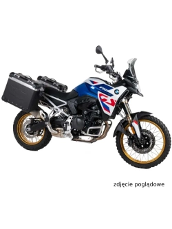 Zestaw: kufry boczne czarne Zega Evo X + stelaże czarne Touratech BMW F 900 GS (24-) [poj.: 38+38l]