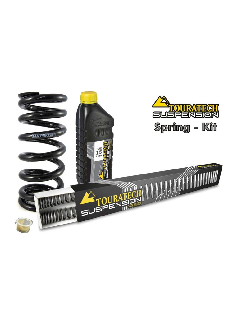 Zestaw sprężyn progresywnych przedniego zawieszenia widelca i amortyzatora Touratech do Suzuki GSX750F (98-)