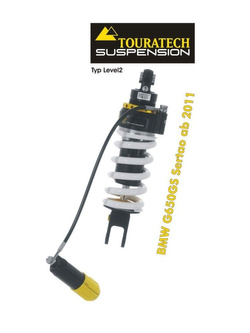 Amortyzator typ level 2/ExploreHP Touratech do BMW G650GS Sertao (11-)
