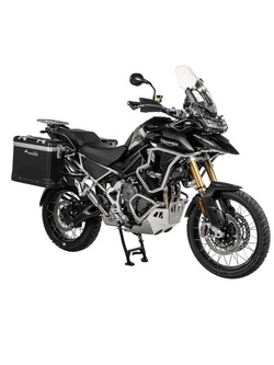 Zestaw: kufry boczne czarne "And-Black" Zega Pro + stelaże srebrne Touratech Triumph Tiger 1200 (22-) [poj.: 31+38l]