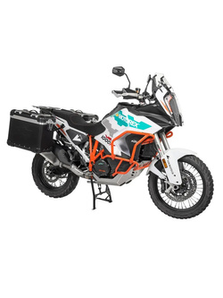 Zestaw: kufry boczne czarne "And-Black" Zega Evo + stelaże czarne Touratech KTM Super Adventure 1290 S/R (21-) [poj.: 38+45l]