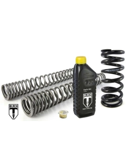 Zestaw sprężyn progresywnych przedniego zawieszenia widelca i amortyzatora Touratech Black-T Yamaha XT 600 E (90-02)