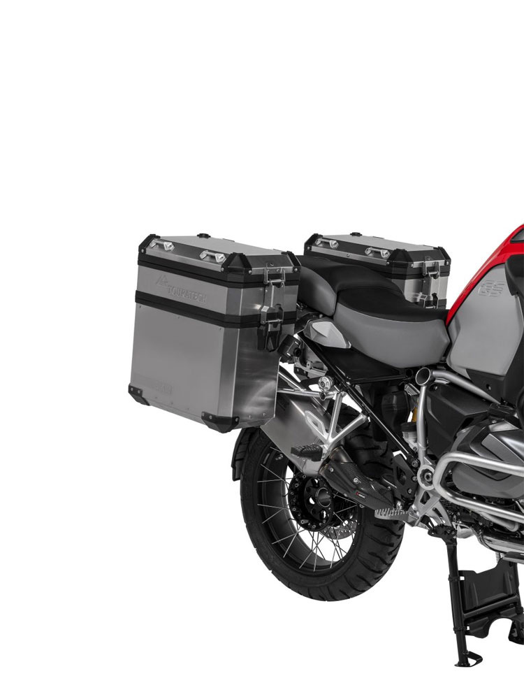 Podwyższenie kufrów Touratech Volume Booster do oryginalnych aluminiowych kufrów BMW srebrne