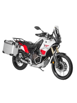 Zestaw: kufry boczne z anodowanego aluminium srebrne "And-S" Zega Evo + stelaże czarne Touratech Yamaha Tenere 700 / World Raid (38+45L)